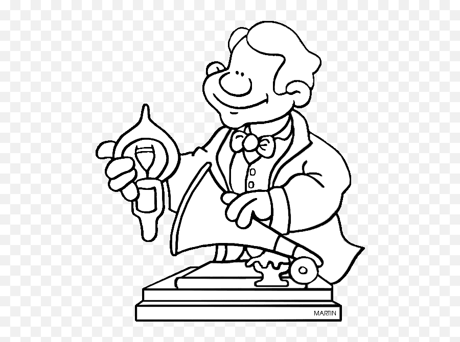 Free thomas edison coloring page download free thomas