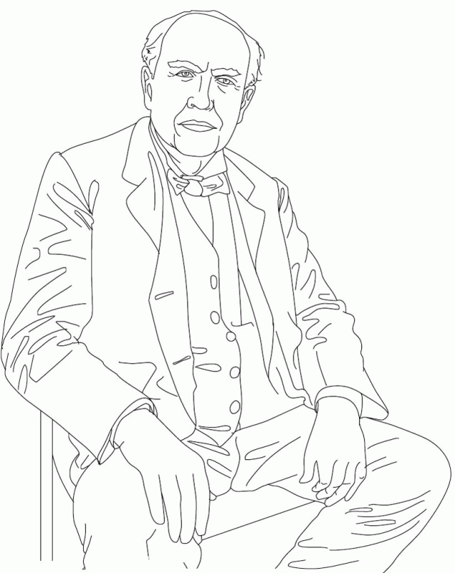 Pagina gratuitä de colorat thomas edison descärcaèi clip art gratuit clip art gratuit