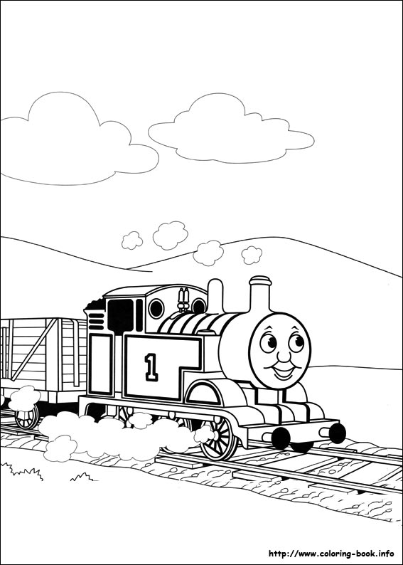Thomas and friends coloring picture