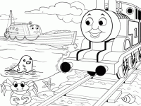 Thomas friends â free printable coloring page
