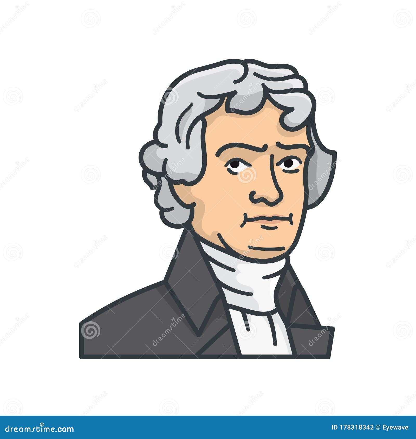 Thomas jefferson stock illustrations â thomas jefferson stock illustrations vectors clipart