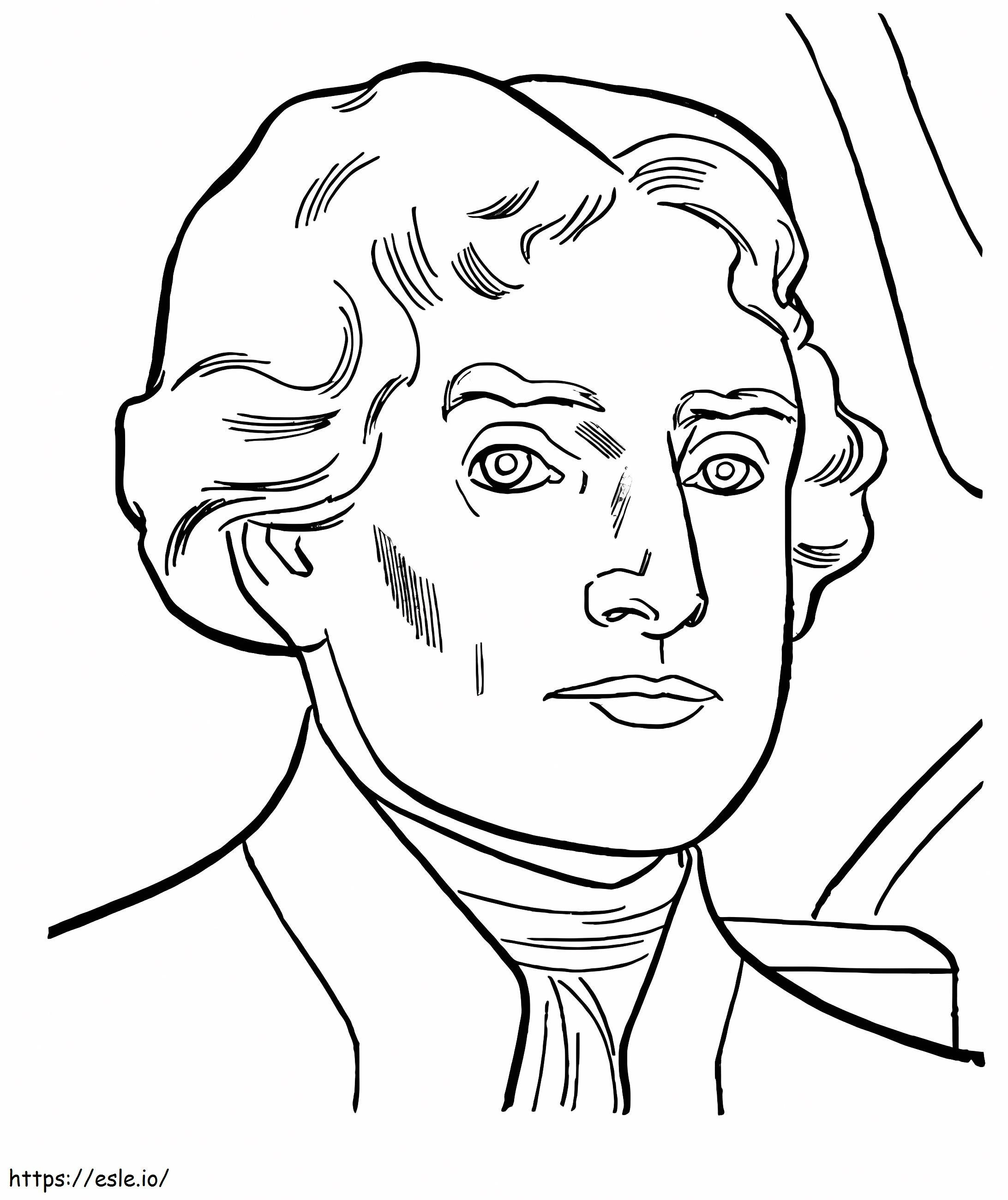 Rd president thomas jefferson coloring page