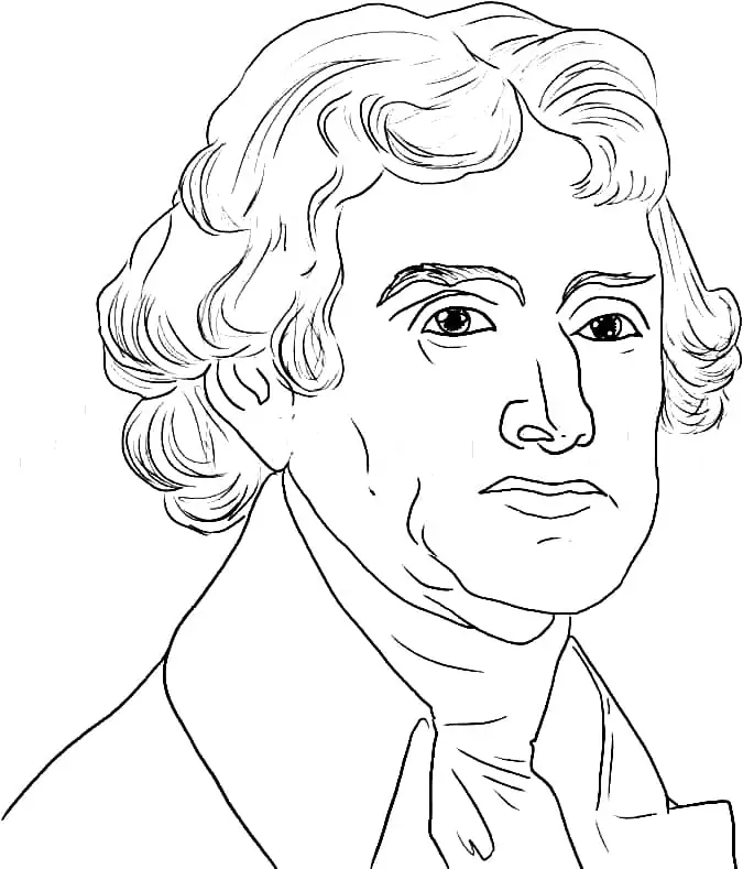 Thomas jefferson portrait fãrbung seite
