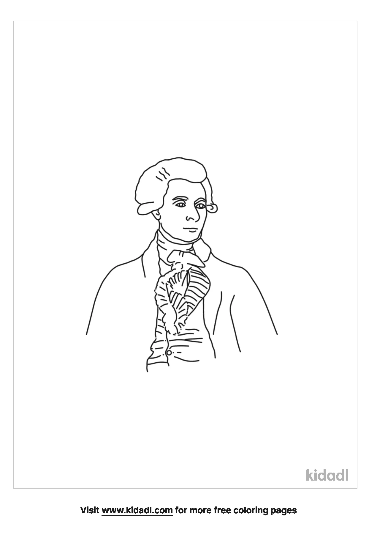 Free thomas jefferson coloring page coloring page printables