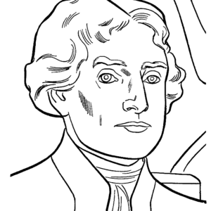 Thomas jefferson coloring pages printable for free download