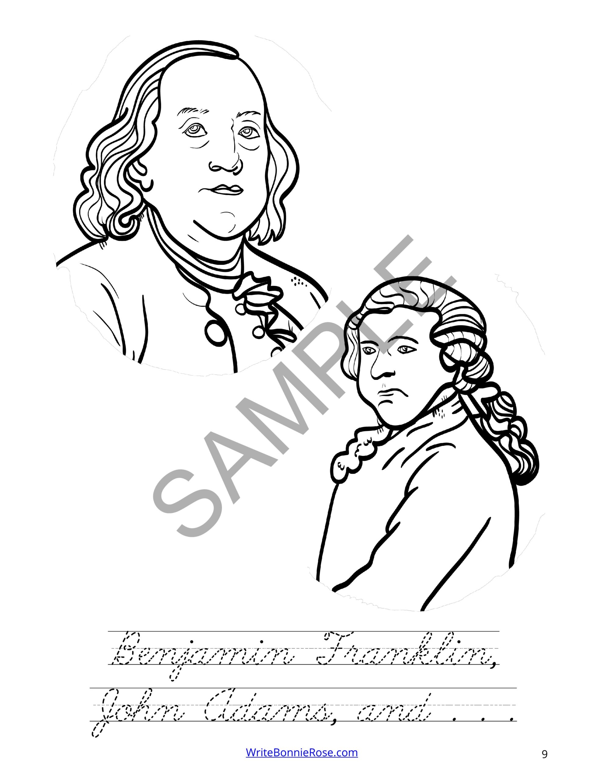 Thomas jefferson coloring book