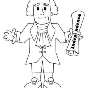 Thomas jefferson coloring pages printable for free download