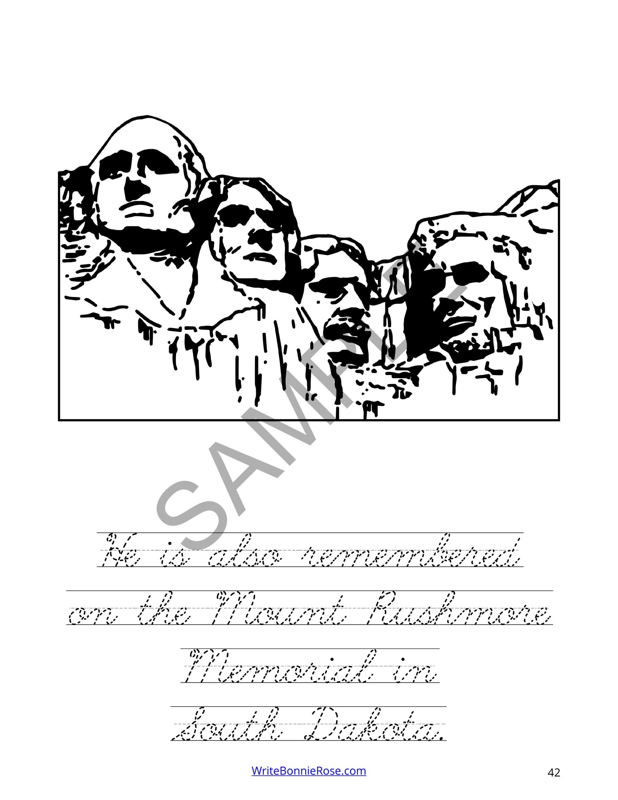 Thomas jefferson coloring book