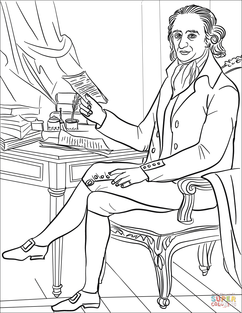 Thomas paine coloring page free printable coloring pages