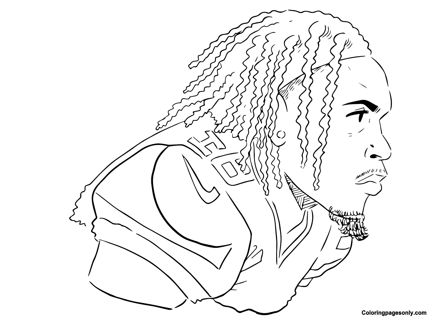 Justin jefferson coloring pages printable for free download