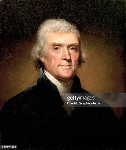 Thomas jefferson portrait stock photos high