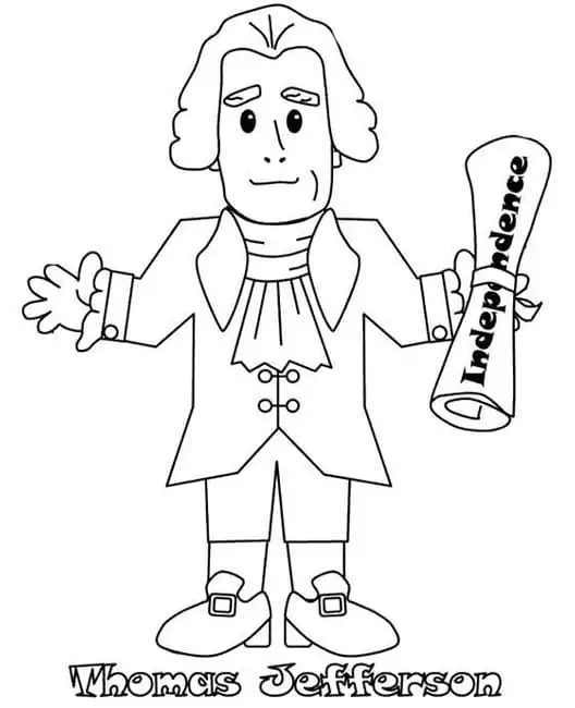 Thomas jefferson malvorlagen