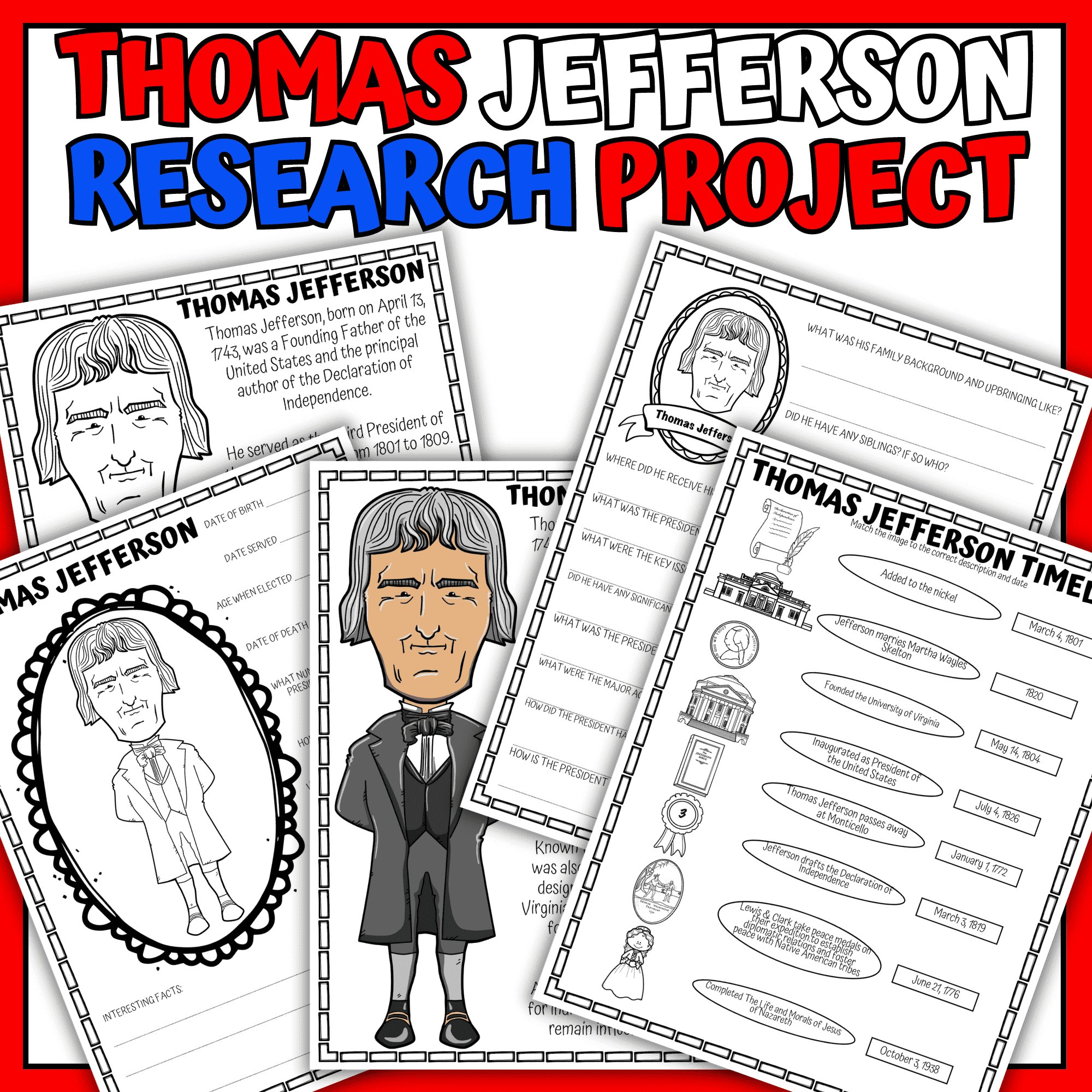 Thomas jefferson unit study