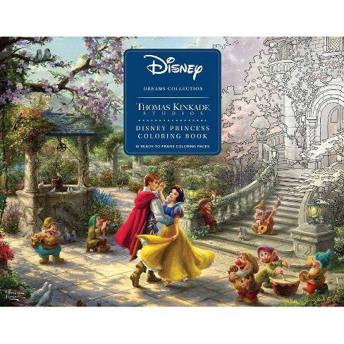 Disney dreams collection thomas kinkade studios disney princess coloring poster
