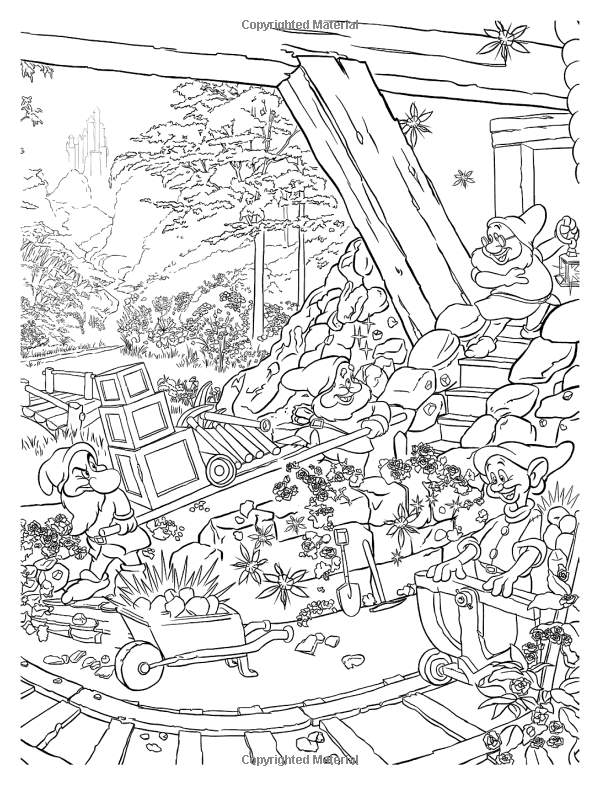 Amazonsmile disney dreams collection thomas kinkade studios coloring book thomas kinkadâ detailed coloring pages coloring books coloring pages