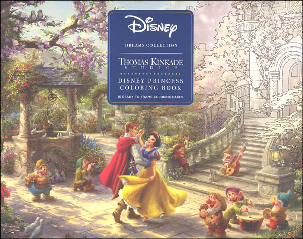 Disney dreams collection thomas kinkade studios disney princess coloring book