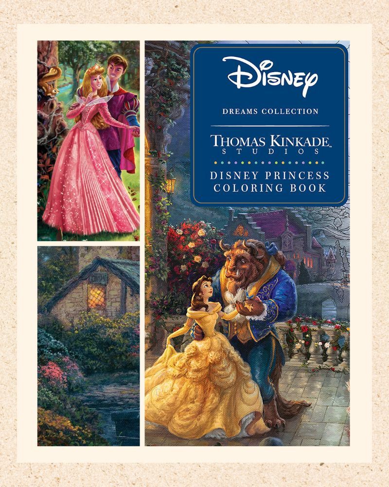 Thomas kinkade coloring books the disney connection