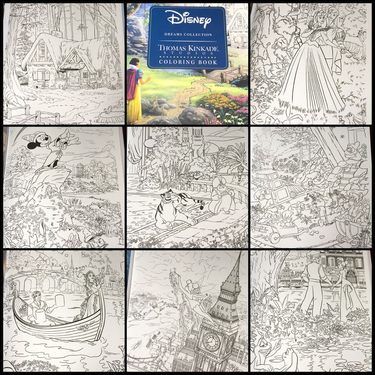 Disney dreams collection by thomas kinkade thomas kinkade disney thomas kinkade paintings colouring heaven