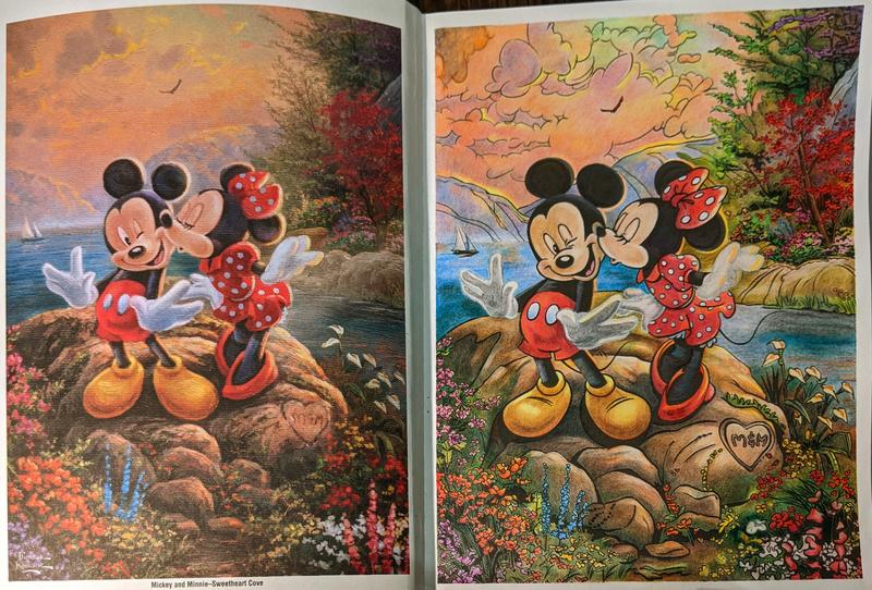 Disney dreams collection thomas kinkade studios coloring book