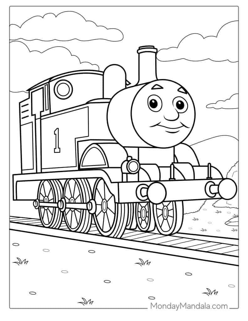 Thomas friends coloring pages free pdf printables