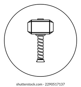 Thors hammer thor mjolnir viking scandinavian stock vector royalty free