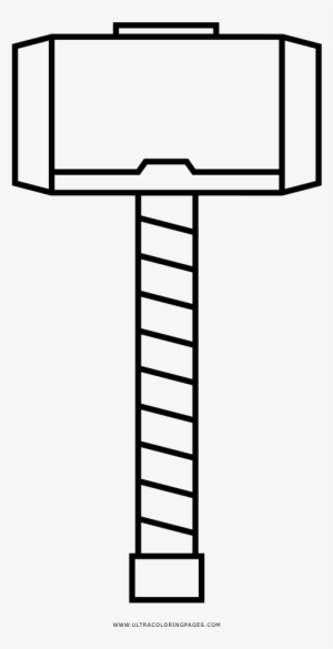 Mjolnir coloring page
