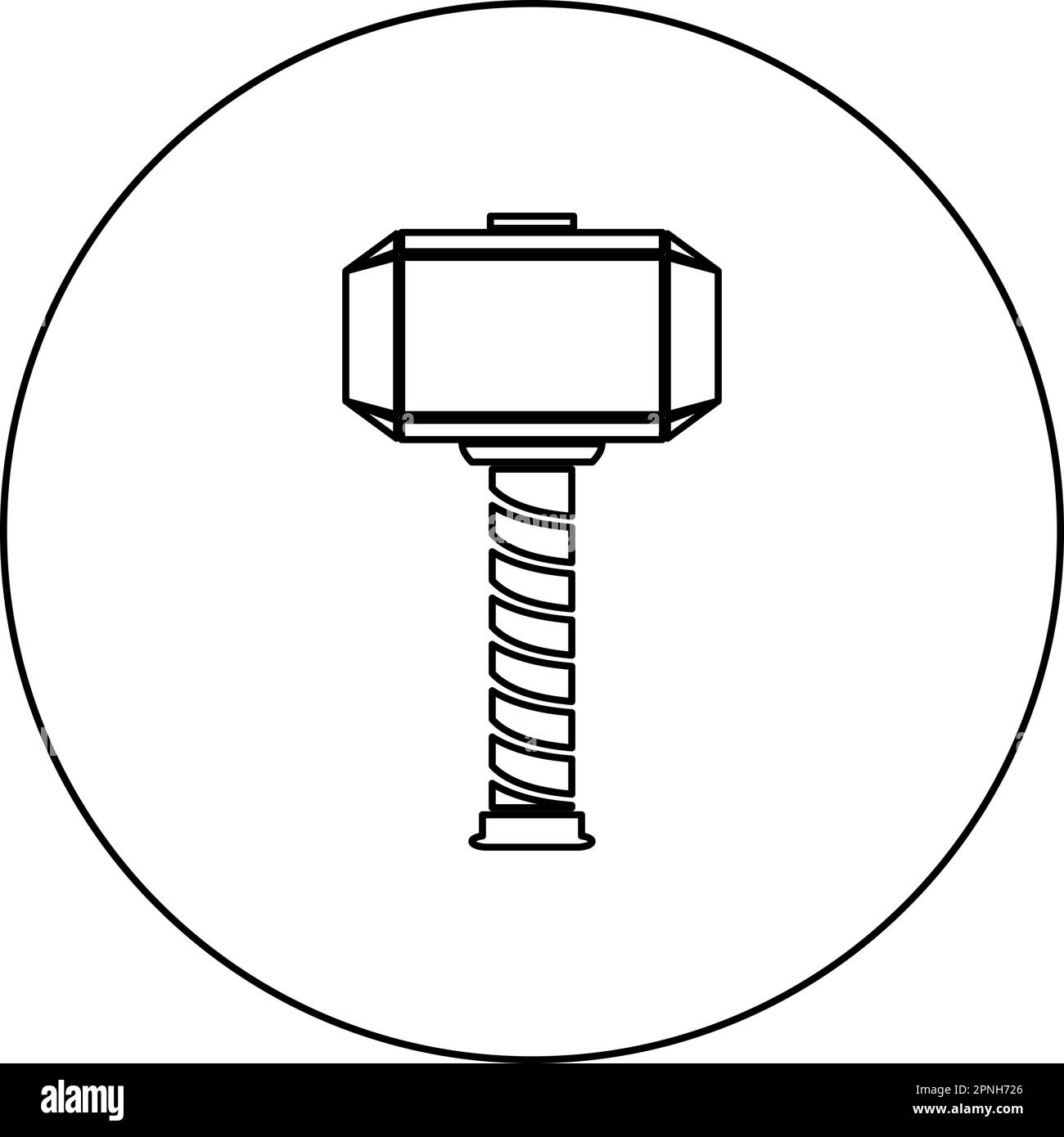 Hammer of thor black and white stock photos images