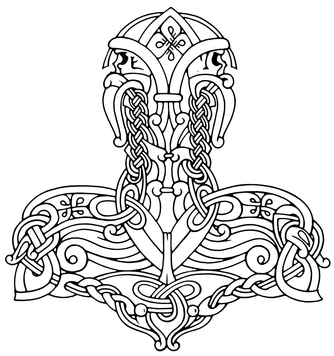 Norse and viking leather art bone jewelry and drinking horns by wodenswolf thors hammer