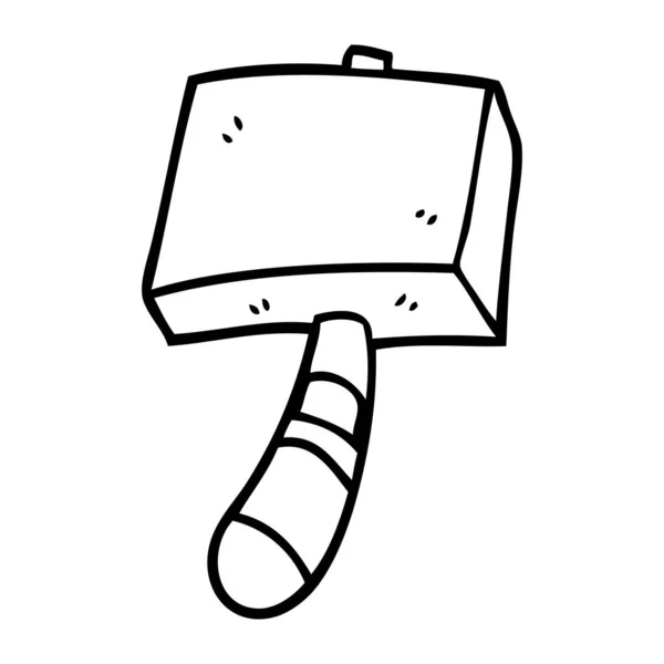 Cartoon hammer of thor stock vector by lineartestpilot