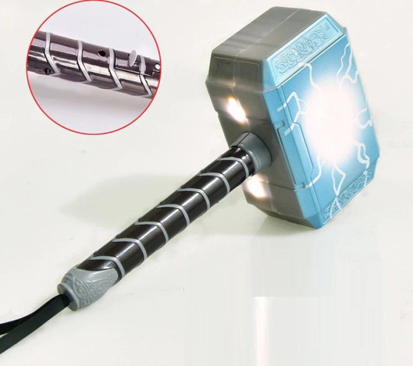 Indusbay thor lightning hammer toy and captain america inches shield with light sound effect for kids boys