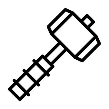 Thor hammer icon png images vectors free download