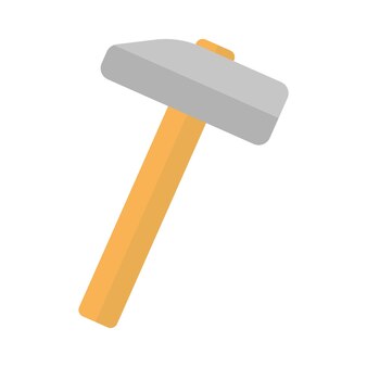 Page hammer isolated vectors illustrations for free download