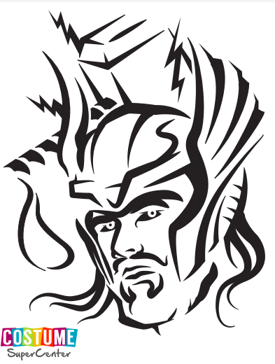 Free avengers pumpkin carving templates and stencils