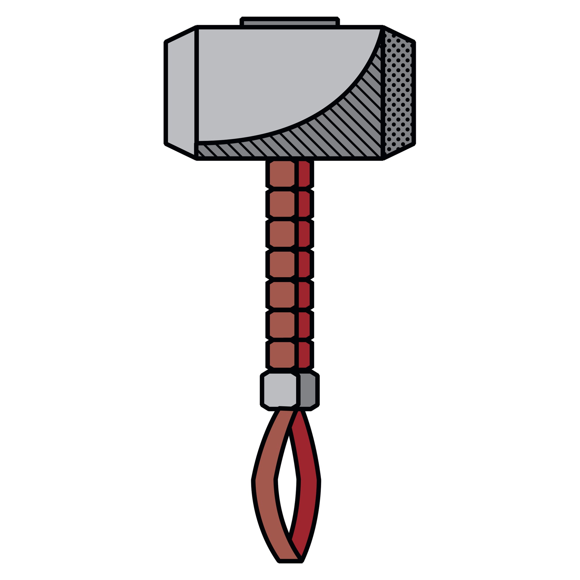 Avengers thor mjollnir hammer foam core cutout