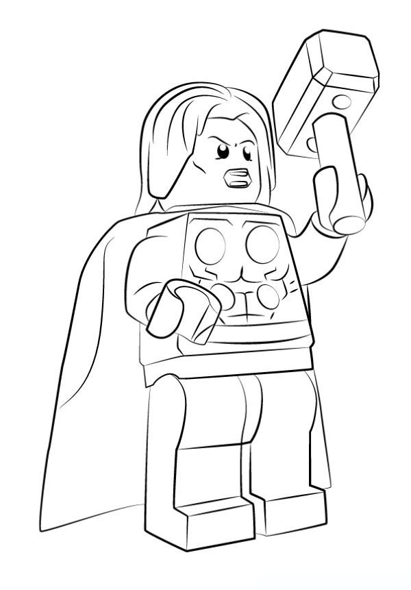 Free thor coloring pages pdf