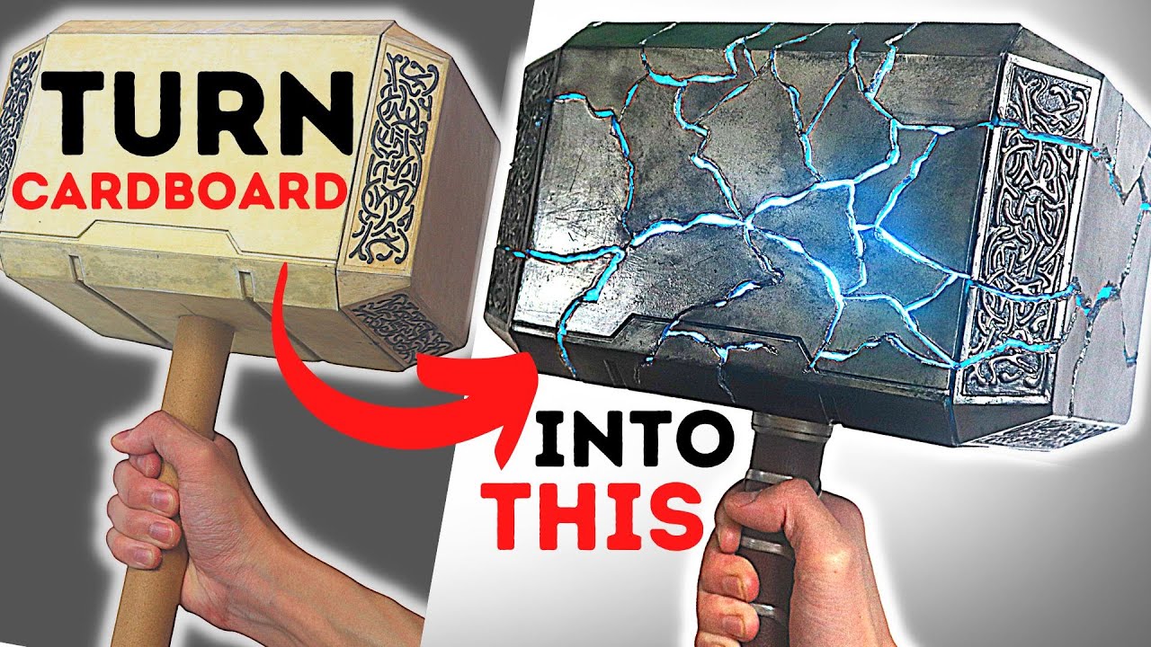 Making a realistic thor hammer that lights up mjolnir