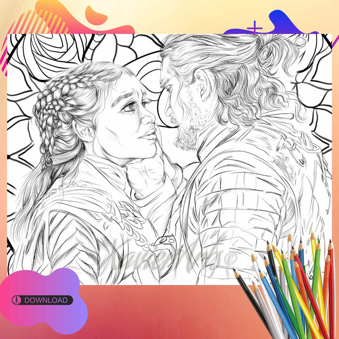 In your eyes adult coloring page â