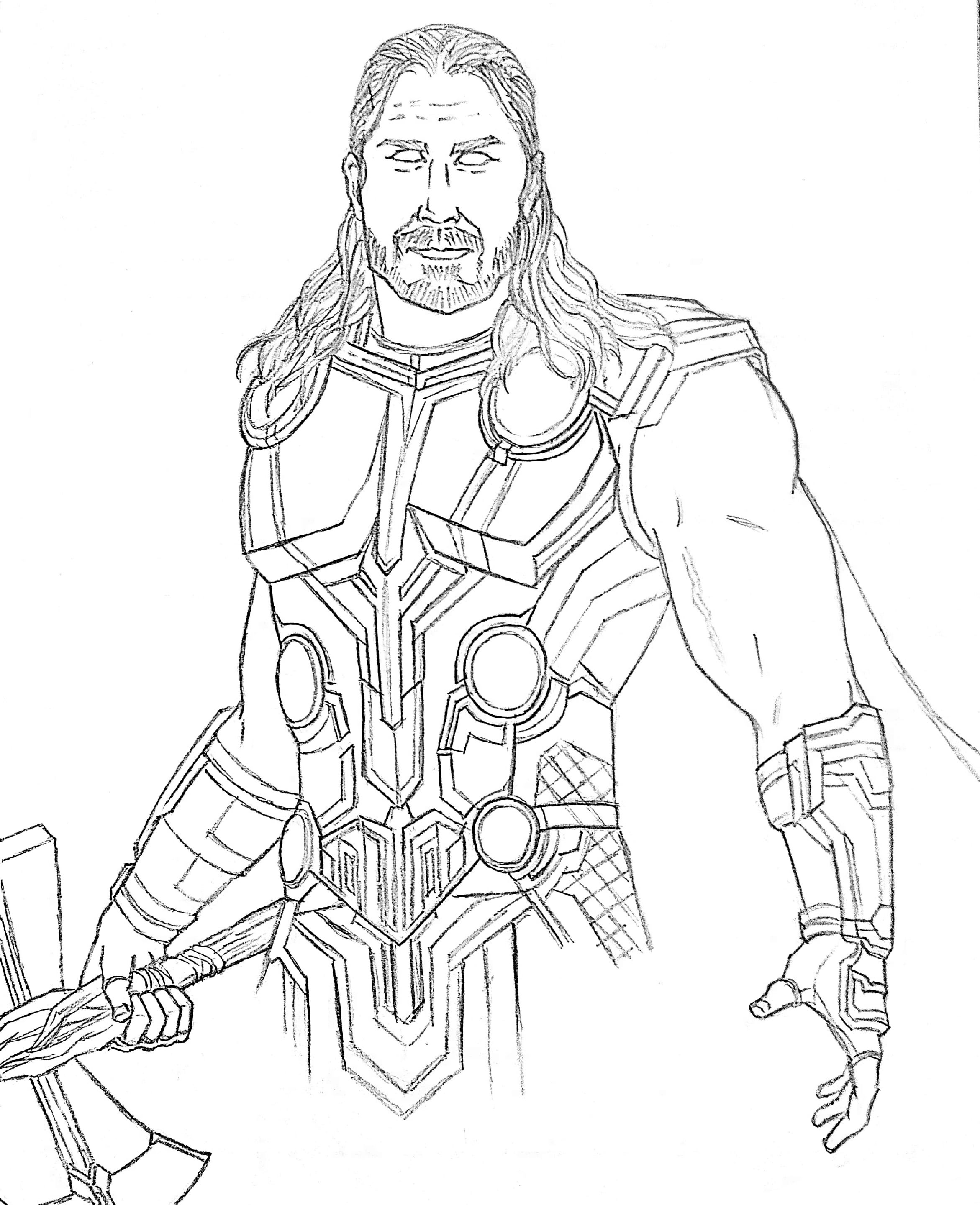 Thor love and thunder pencils by me rmarvelstudios