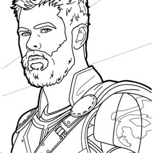 Thor coloring pages printable for free download