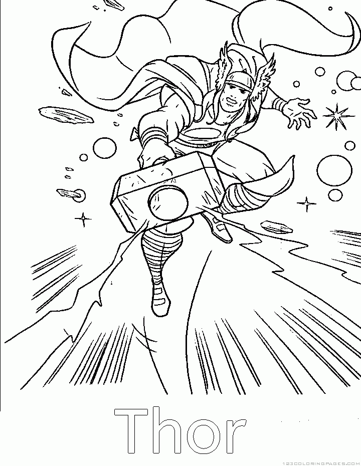 Thor coloring pages