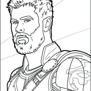 Desenhos de vingadores thor para colorir e imprimir