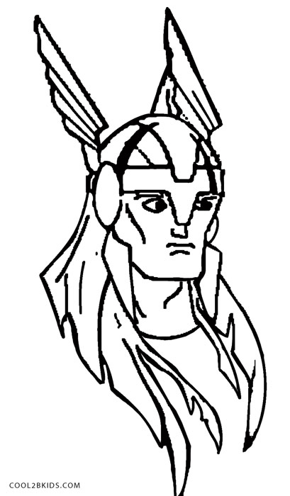 Printable thor coloring pages for kids