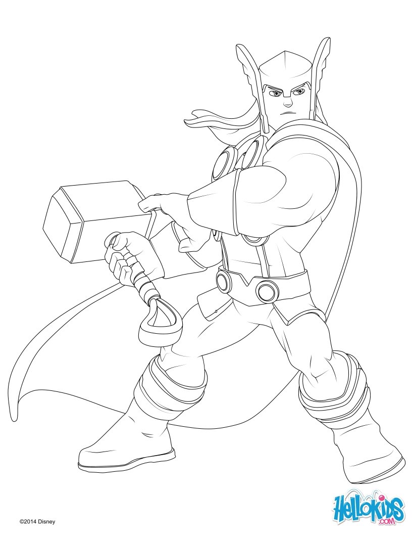 Thor coloring pages