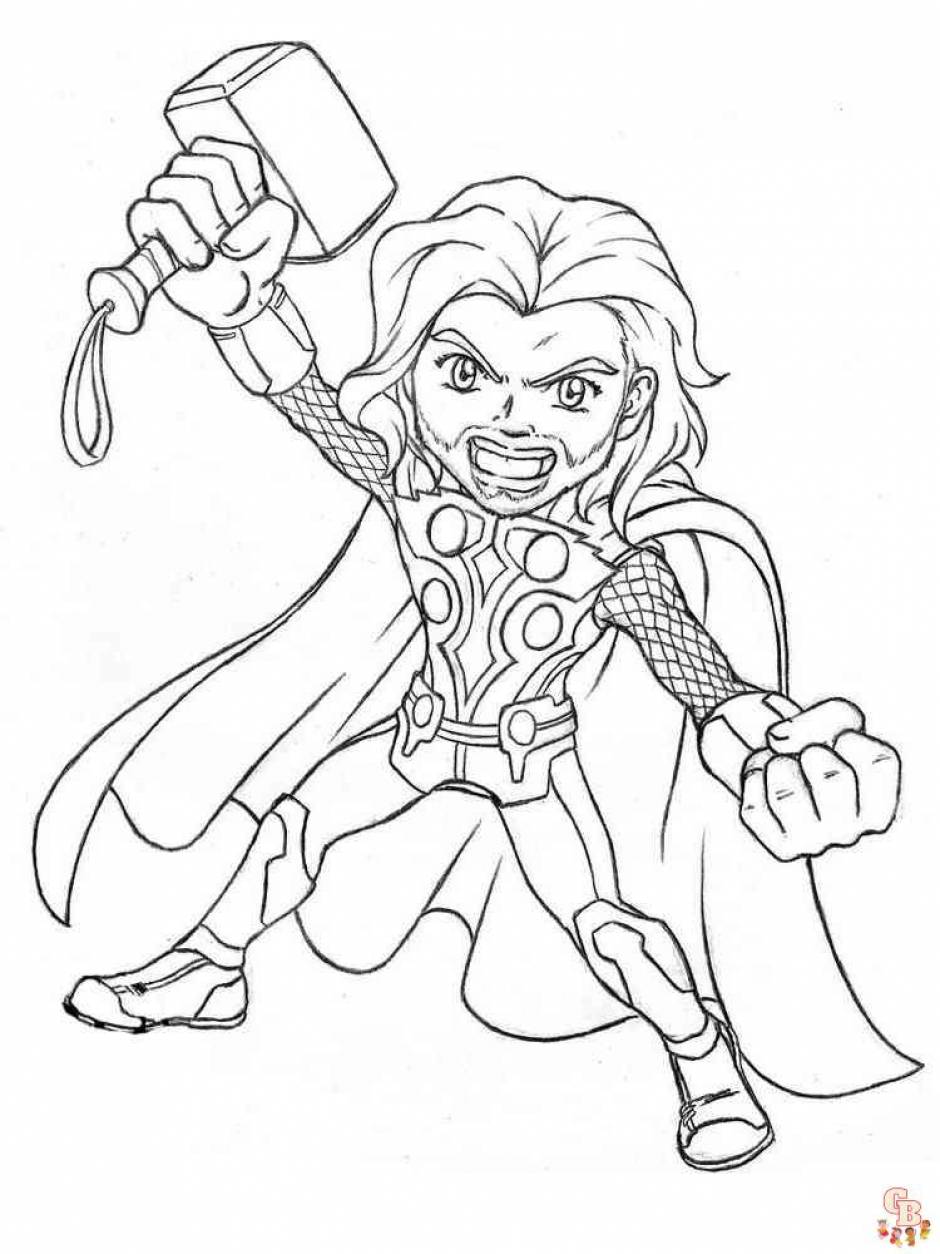 Thor coloring pages