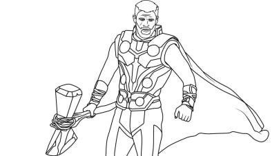 Thor printable coloring pages