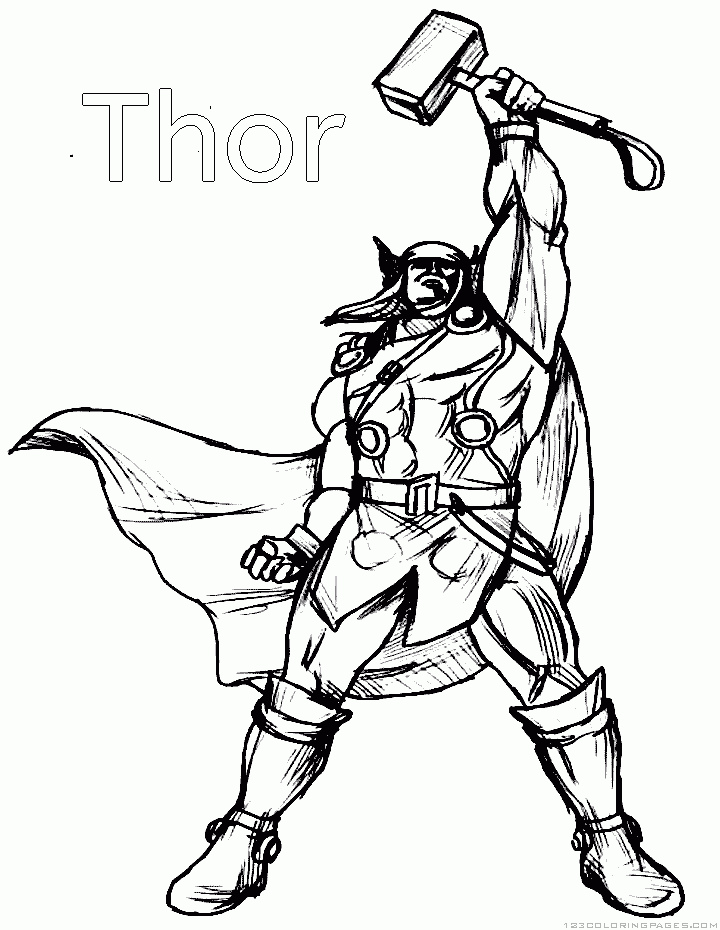 Thor coloring pages