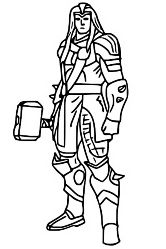 Coloring page fortnite