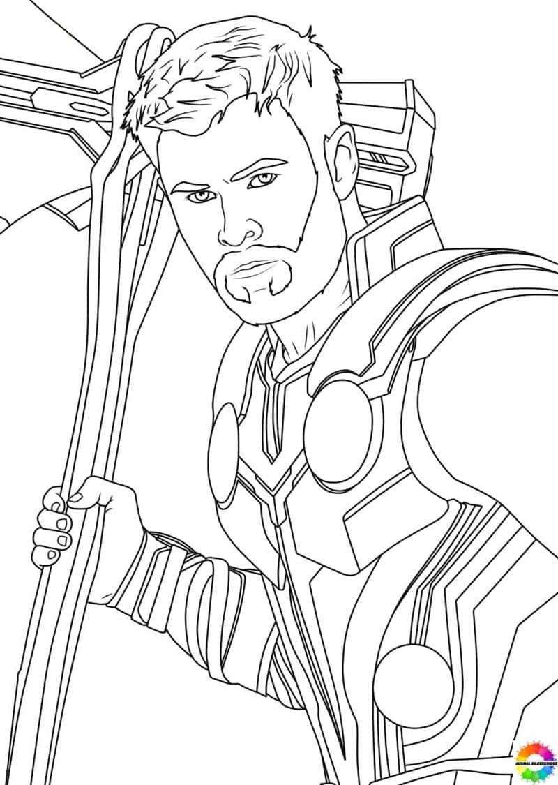 Thor printable coloring pages