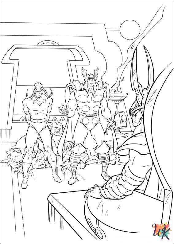 Thor coloring pages by coloringpageswk on