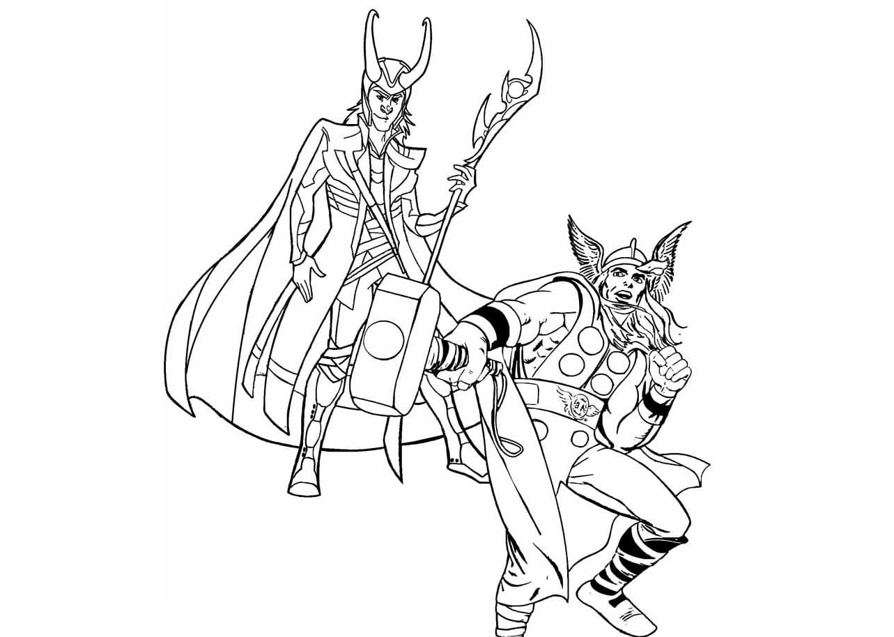 Thor coloring pages